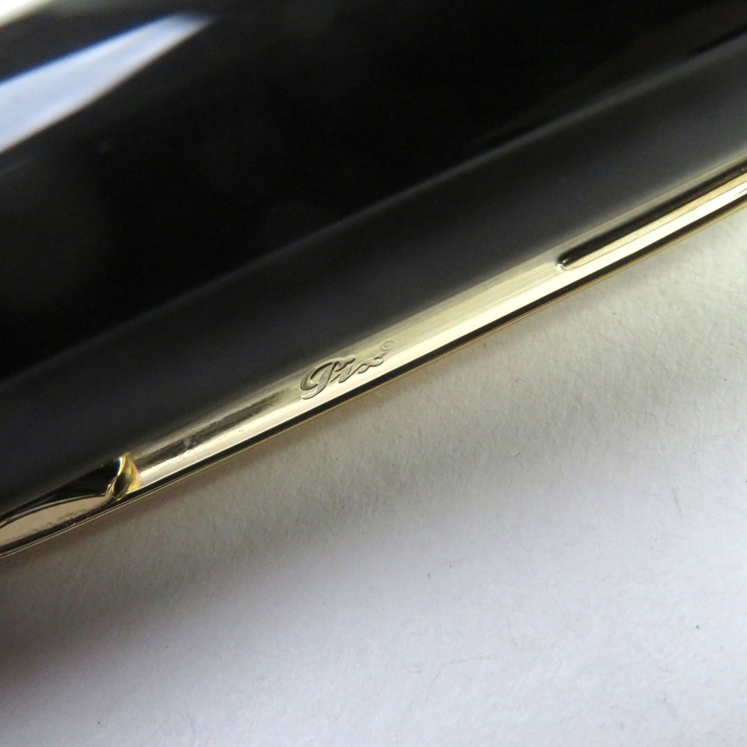 美品○MONTBLANC モンブラン マイスターシュテュック 149 18K ホワイトスター ロゴ刻印 万年筆 ブラック ゴールド ドイツ製