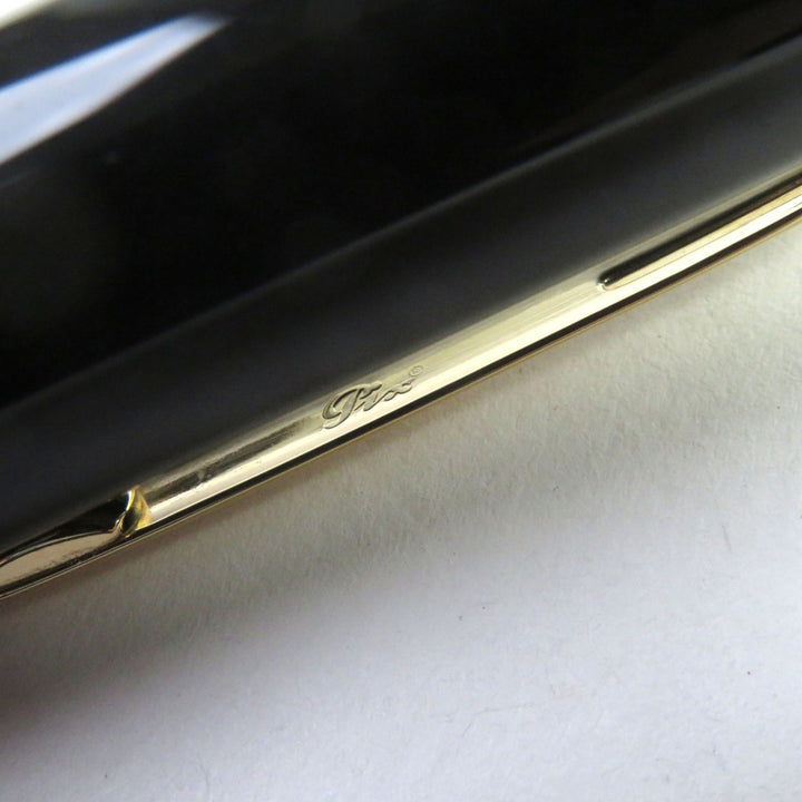 美品○MONTBLANC モンブラン マイスターシュテュック 149 18K ホワイトスター ロゴ刻印 万年筆 ブラック ゴールド ドイツ製