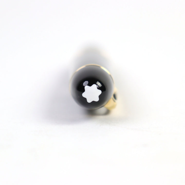 美品○MONTBLANC モンブラン マイスターシュテュック 149 18K ホワイトスター ロゴ刻印 万年筆 ブラック ゴールド ドイツ製