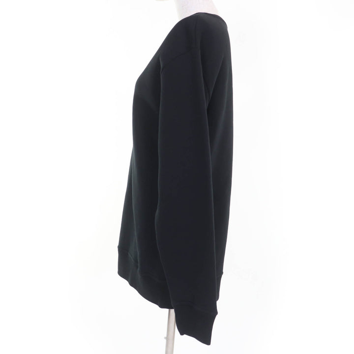 極美品☆PATOU パトゥ 21PA1-JE018-95 コットン100％ バックロゴ 長袖 スウェット ブラック M 正規品 レディース