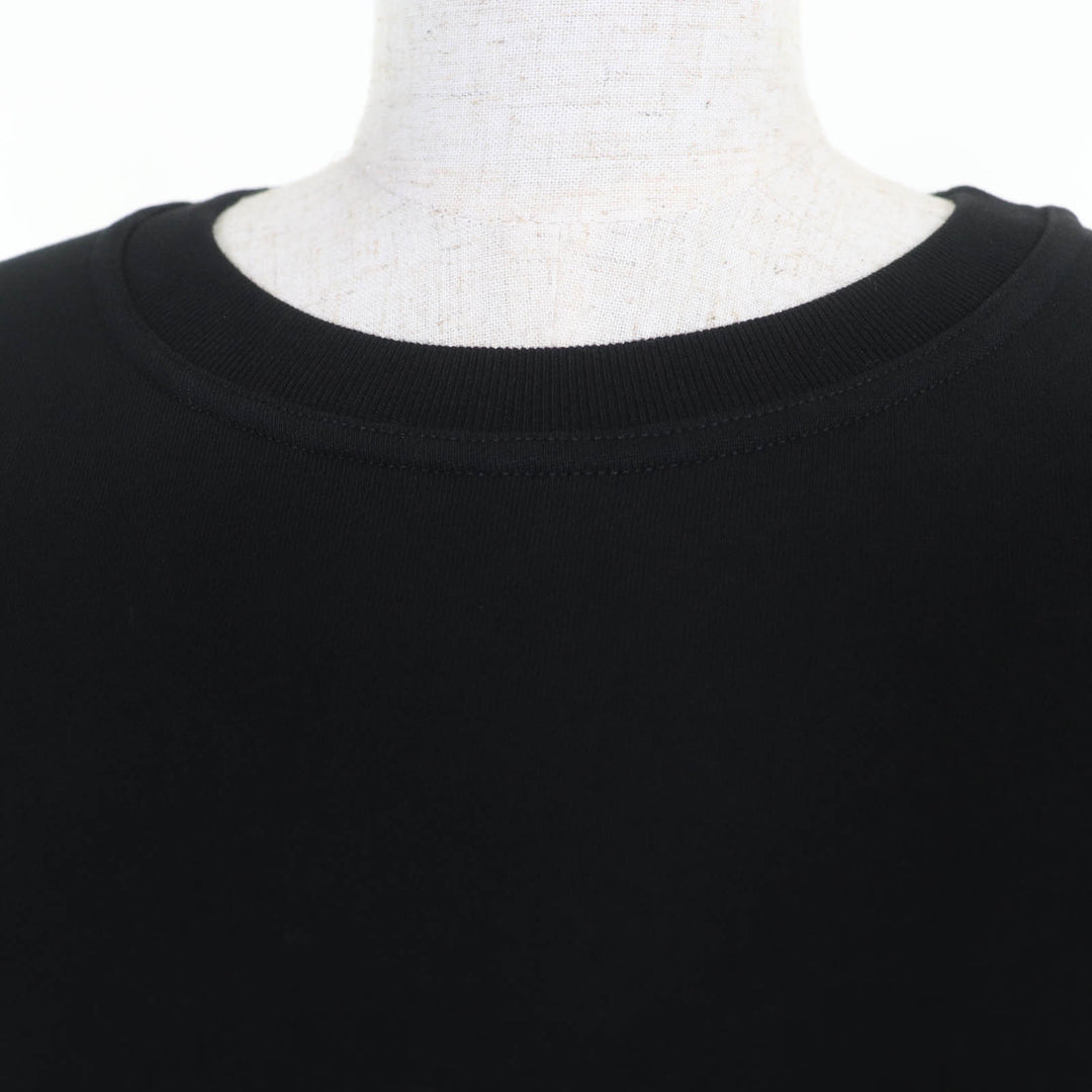 極美品☆PATOU パトゥ 21PA1-JE018-95 コットン100％ バックロゴ 長袖 スウェット ブラック M 正規品 レディース