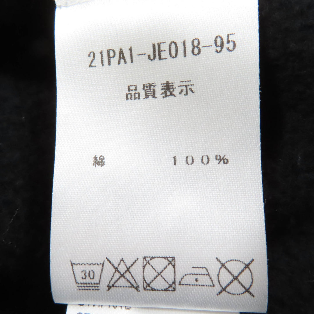 極美品☆PATOU パトゥ 21PA1-JE018-95 コットン100％ バックロゴ 長袖 スウェット ブラック M 正規品 レディース
