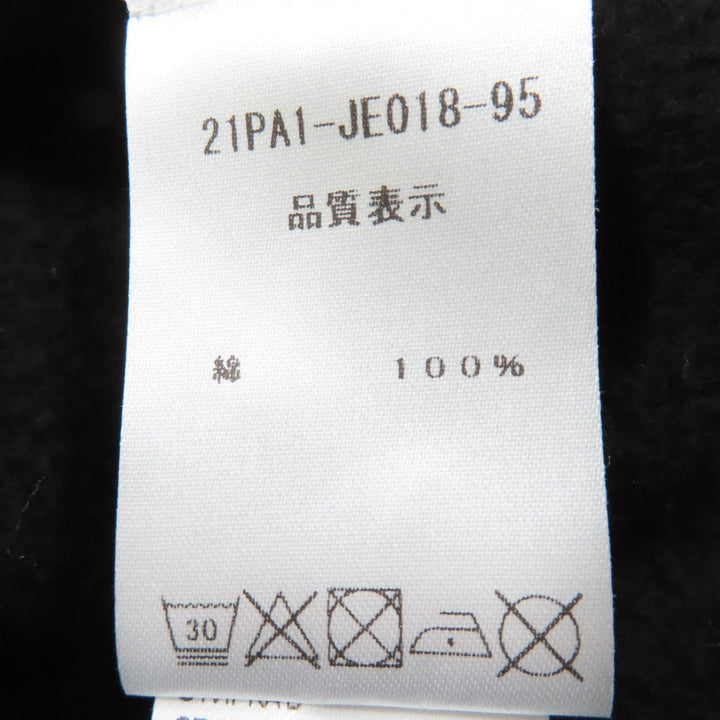 極美品☆PATOU パトゥ 21PA1-JE018-95 コットン100％ バックロゴ 長袖 スウェット ブラック M 正規品 レディース
