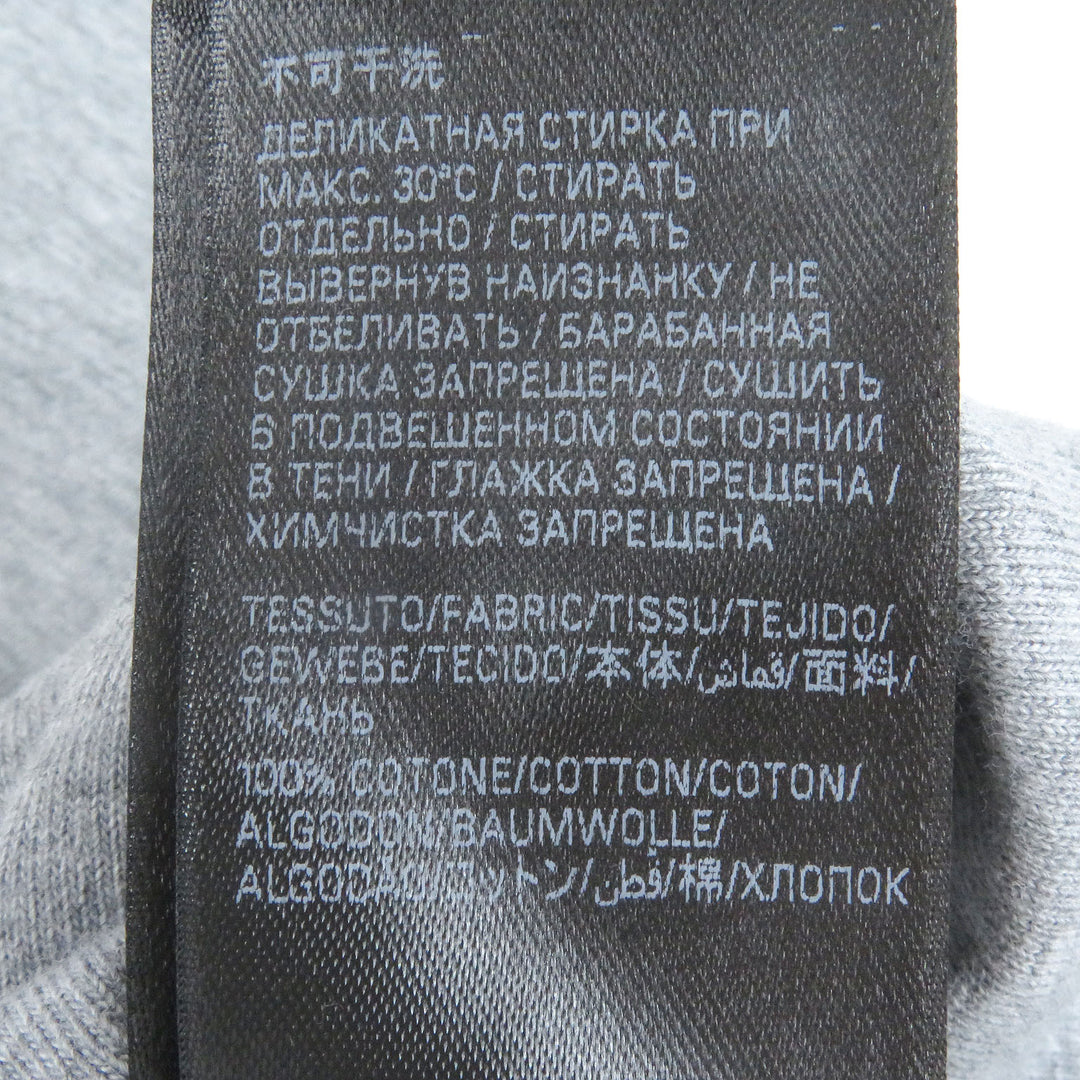 極美品□BALENCIAGA バレンシアガ 24AW 807999 BOXING LINED HOODIE コットン100％ クラックロゴ プルオーバー パーカー グレー L メンズ