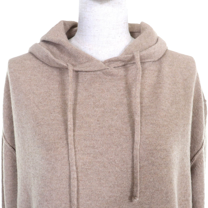 極美品△Maison Margiela メゾンマルジェラ 24SS S51GU0132 ウール カシミヤ混 ニットプルオーバー パーカー ベージュ S 正規品