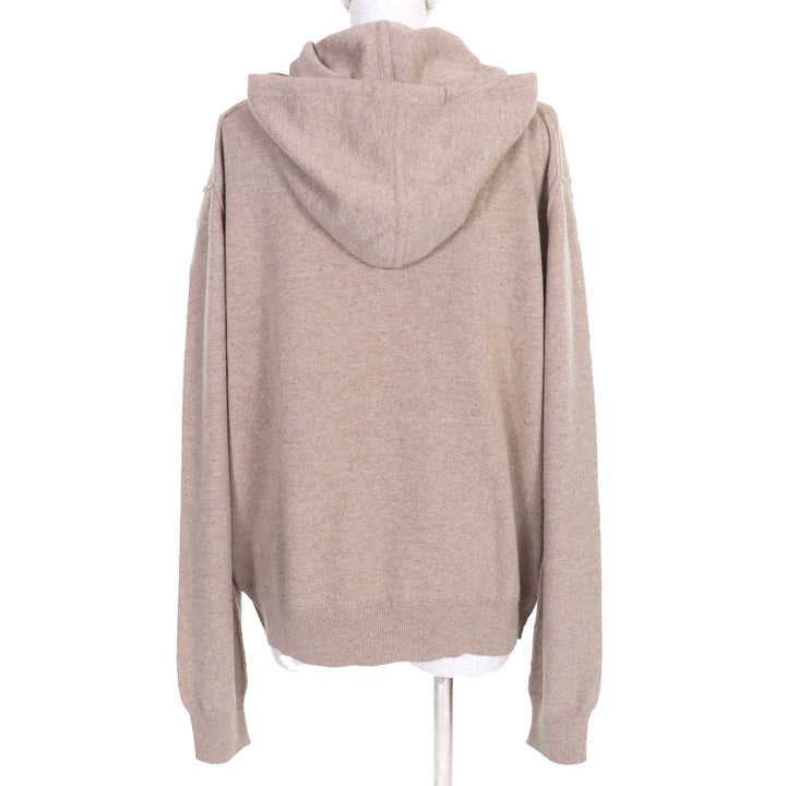 極美品△Maison Margiela メゾンマルジェラ 24SS S51GU0132 ウール カシミヤ混 ニットプルオーバー パーカー ベージュ S 正規品