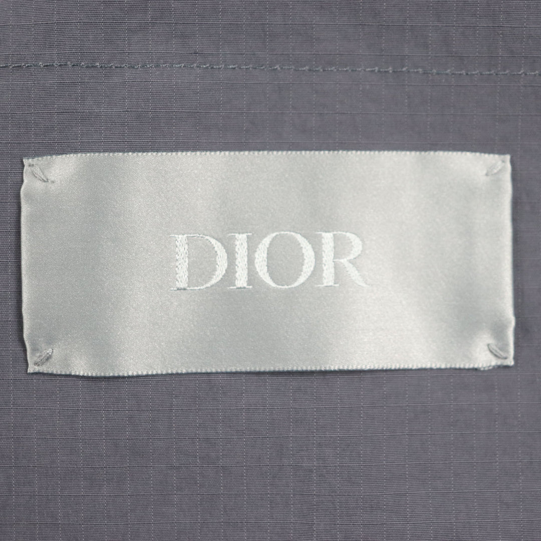 未使用品▼DIOR ディオール オム 383C670A5771 Multi Pocket Zipup Vest ナイロン ロゴ刺繍 バックメッシュ ZIPUP ベスト ジレ 52 正規品