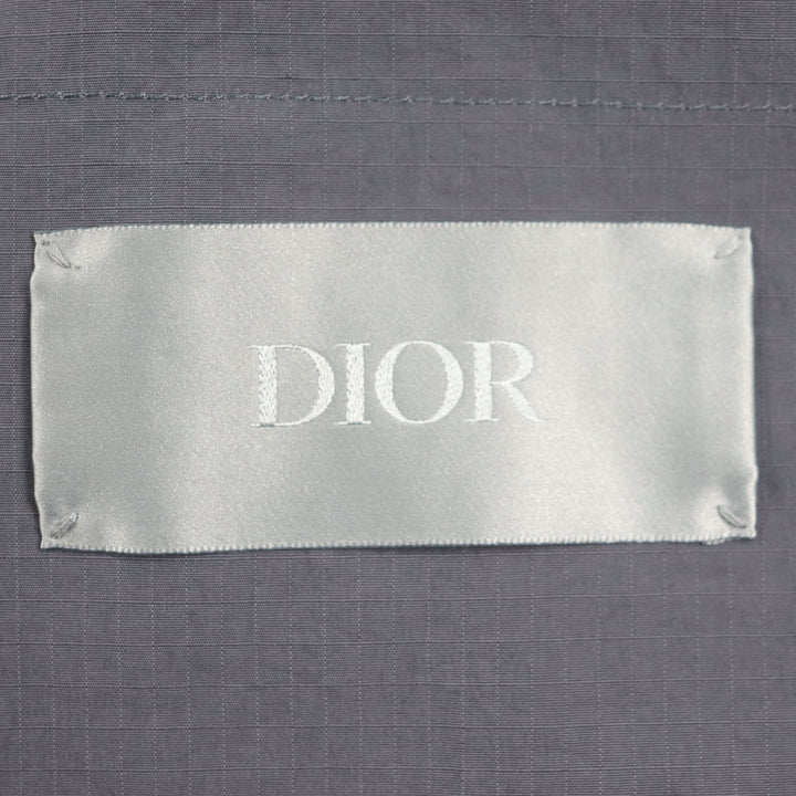 未使用品▼DIOR ディオール オム 383C670A5771 Multi Pocket Zipup Vest ナイロン ロゴ刺繍 バックメッシュ ZIPUP ベスト ジレ 52 正規品