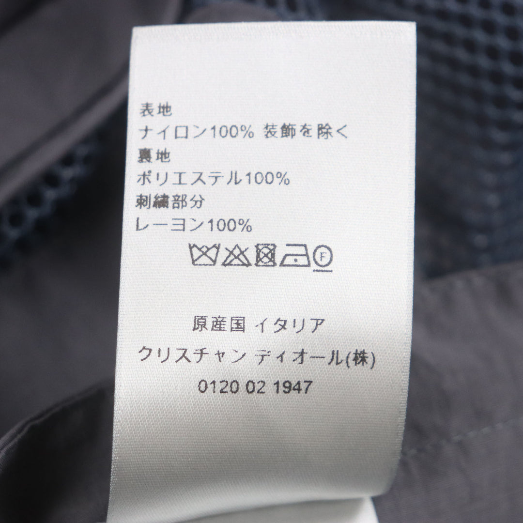 未使用品▼DIOR ディオール オム 383C670A5771 Multi Pocket Zipup Vest ナイロン ロゴ刺繍 バックメッシュ ZIPUP ベスト ジレ 52 正規品