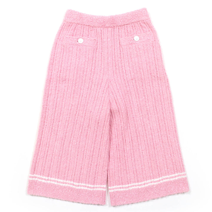 未使用品☆CHANEL シャネル 22P P72283K1414 ライオンボタン ツイード ハーフ パンツ ピンク 36 イタリア製 正規品 レディース