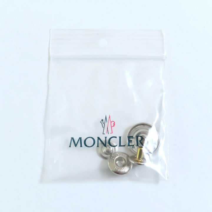 極美品★MONCLER モンクレール AIN ロゴ総柄 ロゴワッペン付 キルティング ダウンジャケット アイボリー ネイビー 0 伊製 レディース