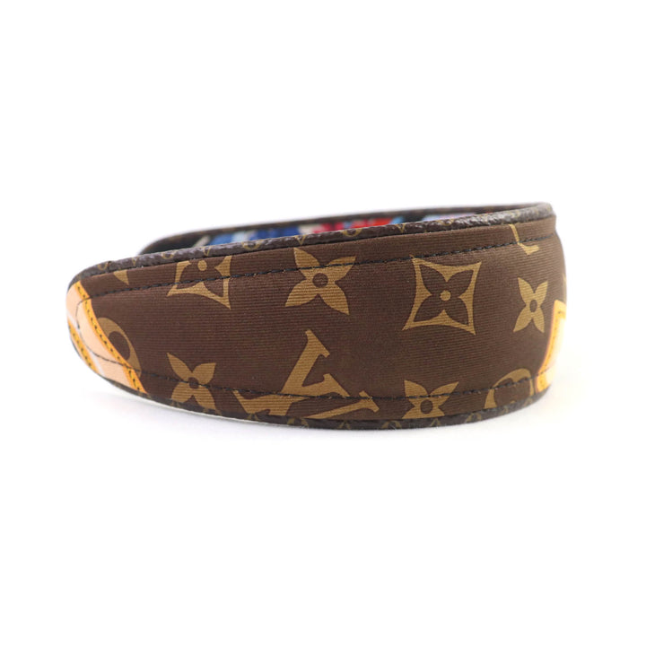 極美品★LOUIS VUITTON ルイヴィトン M76740 ヘッドバンド・ビーマインドフル カチューシャ モノグラム レザー使い ヘアアクセサリー