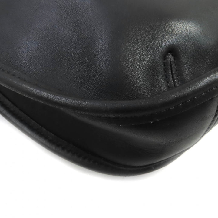 美品★COACH オールド コーチ 9025 Ergo エルゴ 希少 チャーム付 グローブレザー ショルダーバッグ 鞄 ブラック レディース