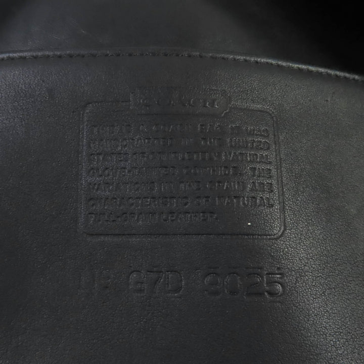 美品★COACH オールド コーチ 9025 Ergo エルゴ 希少 チャーム付 グローブレザー ショルダーバッグ 鞄 ブラック レディース