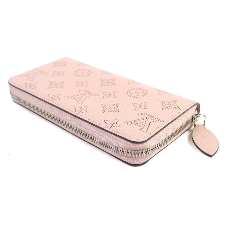 極美品△LOUIS VUITTON ルイヴィトン M61868 マヒナ モノグラム ジッピーウォレット レザー 長財布 マグノリア 保存袋付き フランス製