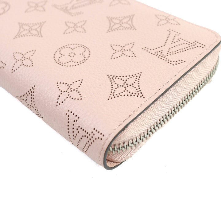 極美品△LOUIS VUITTON ルイヴィトン M61868 マヒナ モノグラム ジッピーウォレット レザー 長財布 マグノリア 保存袋付き フランス製