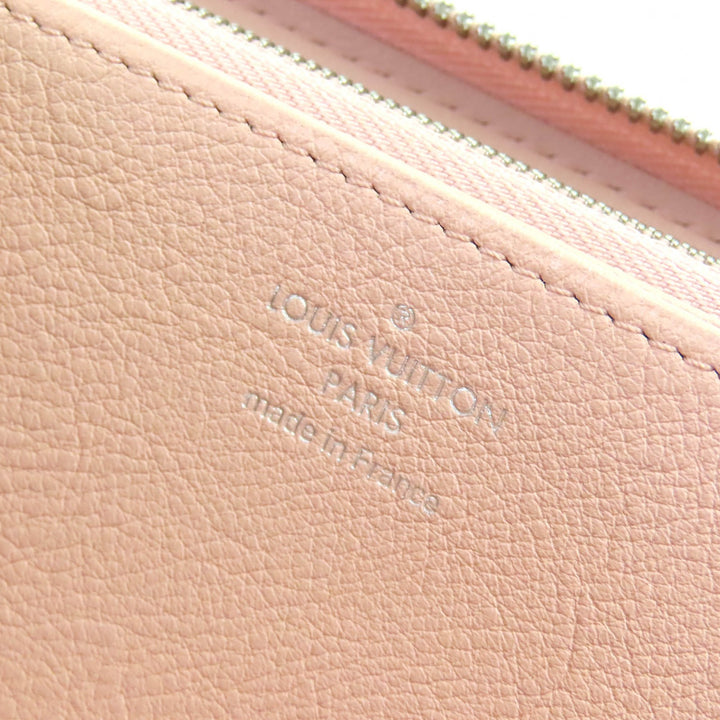 極美品△LOUIS VUITTON ルイヴィトン M61868 マヒナ モノグラム ジッピーウォレット レザー 長財布 マグノリア 保存袋付き フランス製