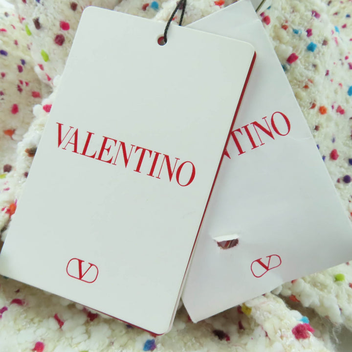 極美品☆VALENTINO ヴァレンティノ 22AW スタッズボタン ツイードジャケット・ショートパンツ セットアップ マルチカラー 38・36 正規品