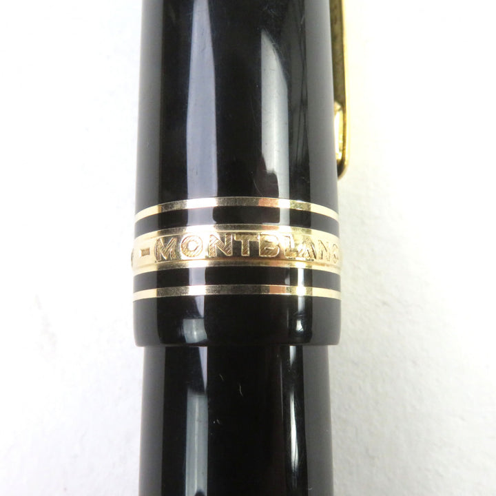 良品○MONTBLANC モンブラン マイスターシュテュック 149 18K Mニブ ホワイトスター ロゴ刻印 万年筆 ブラック ゴールド　ドイツ製