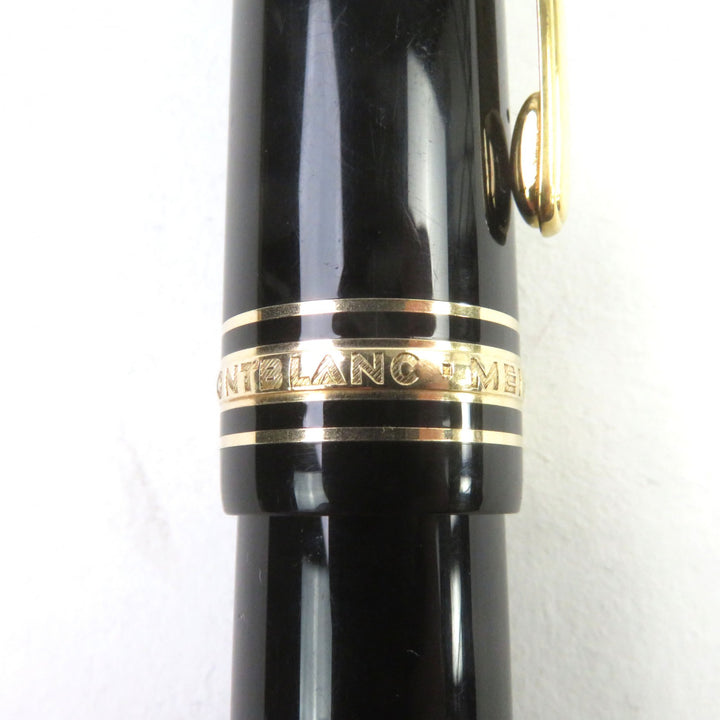 良品○MONTBLANC モンブラン マイスターシュテュック 149 18K Mニブ ホワイトスター ロゴ刻印 万年筆 ブラック ゴールド　ドイツ製