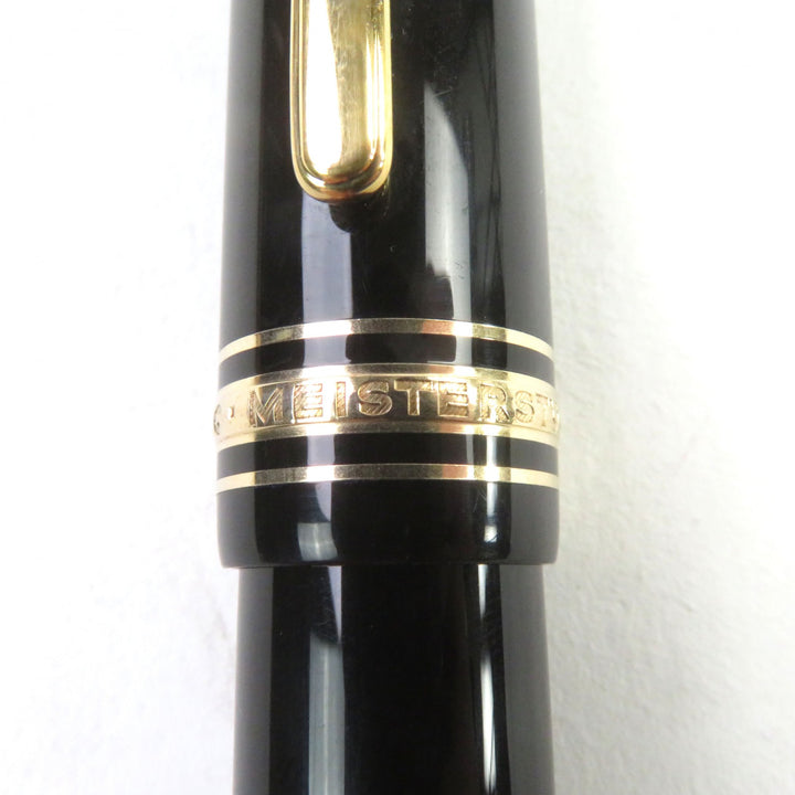 良品○MONTBLANC モンブラン マイスターシュテュック 149 18K Mニブ ホワイトスター ロゴ刻印 万年筆 ブラック ゴールド　ドイツ製