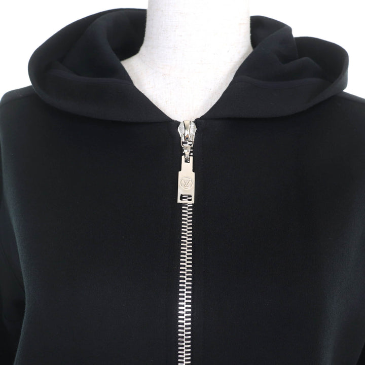 極美品☆LOUIS VUITTON KANSAI YAMAMOTO ルイヴィトン 山本寛斎 カブキ・フーディー フロントZIP 長袖 パーカー ブラック XS レディース