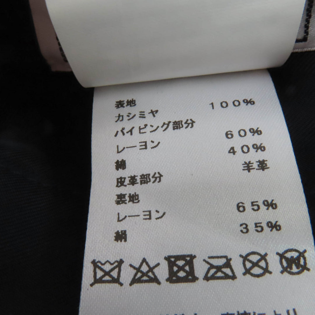 極美品☆HERMES エルメス サントレーノ カシミヤ100％ シルバー金具 セリエ金具 ベレー帽 ブラウン 58 イタリア製 正規品 レディース