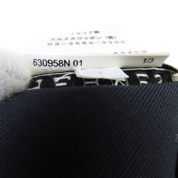 極美品◇HERMES エルメス サントレーノ カシミヤ100％ セリエボタン付き レザー使い ベレー帽 ワインレッド 58 保存袋付き 伊製 正規品