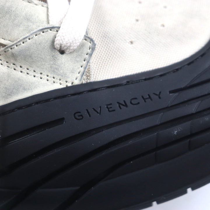 未使用品▼GIVENCHY ジバンシィ BH009KH1PP ヌバックレザー メッシュ ニューライン USED加工 スニーカー ベージュ 44 箱付き 伊製 メンズ