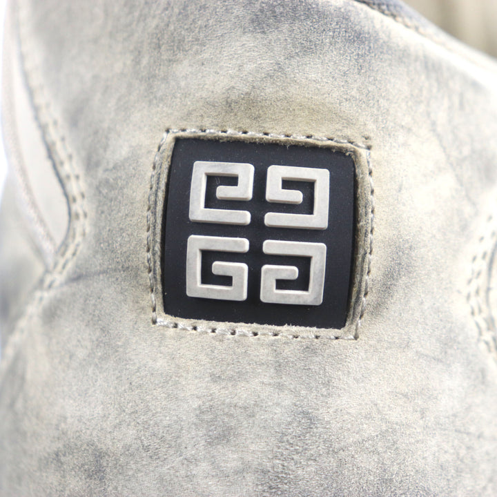 未使用品▼GIVENCHY ジバンシィ BH009KH1PP ヌバックレザー メッシュ ニューライン USED加工 スニーカー ベージュ 44 箱付き 伊製 メンズ
