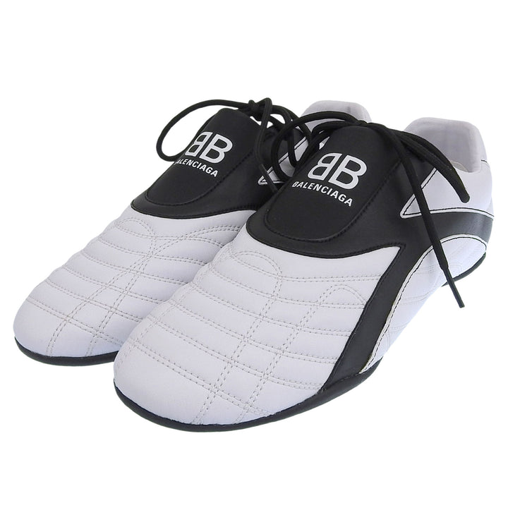 未使用品▲BALENCIAGA バレンシアガ 617540 ZEN SNEAKER ローカットスニーカー シューズ ホワイト ブラック 27 箱付き メンズ