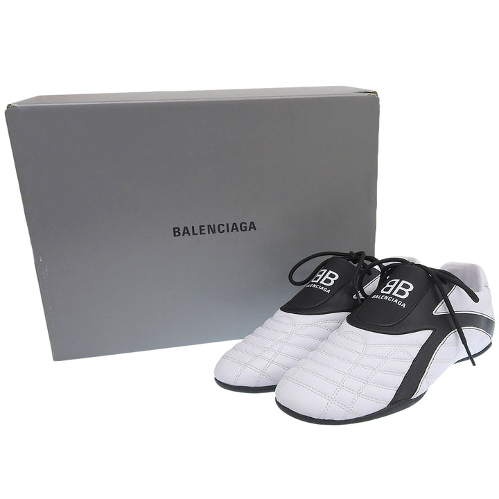 未使用品▲BALENCIAGA バレンシアガ 617540 ZEN SNEAKER ローカットスニーカー シューズ ホワイト ブラック 27 箱付き メンズ