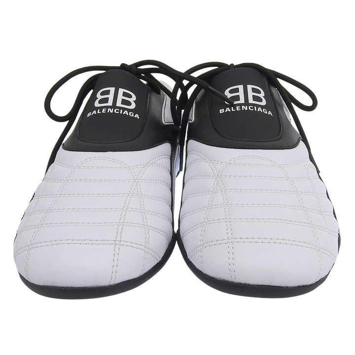 未使用品▲BALENCIAGA バレンシアガ 617540 ZEN SNEAKER ローカットスニーカー シューズ ホワイト ブラック 27 箱付き メンズ