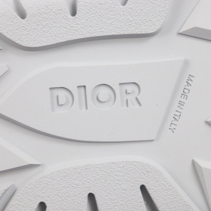 未使用品▼DIOR ディオール オム ナイロン レザー オブリーク パデット スノースリッパ スリッポン ブルーグレー 41 イタリア製 メンズ