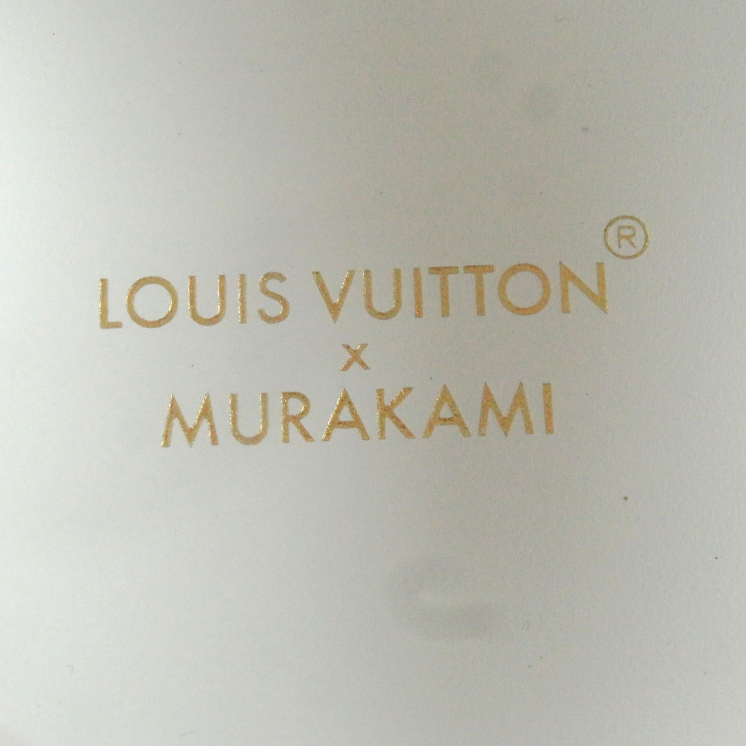 未使用品□LOUIS VUITTON ルイヴィトン 村上隆 2024年製 1AGZGR タイムアウトライン レザー パンダ モノグラム スニーカー 白 42 伊製