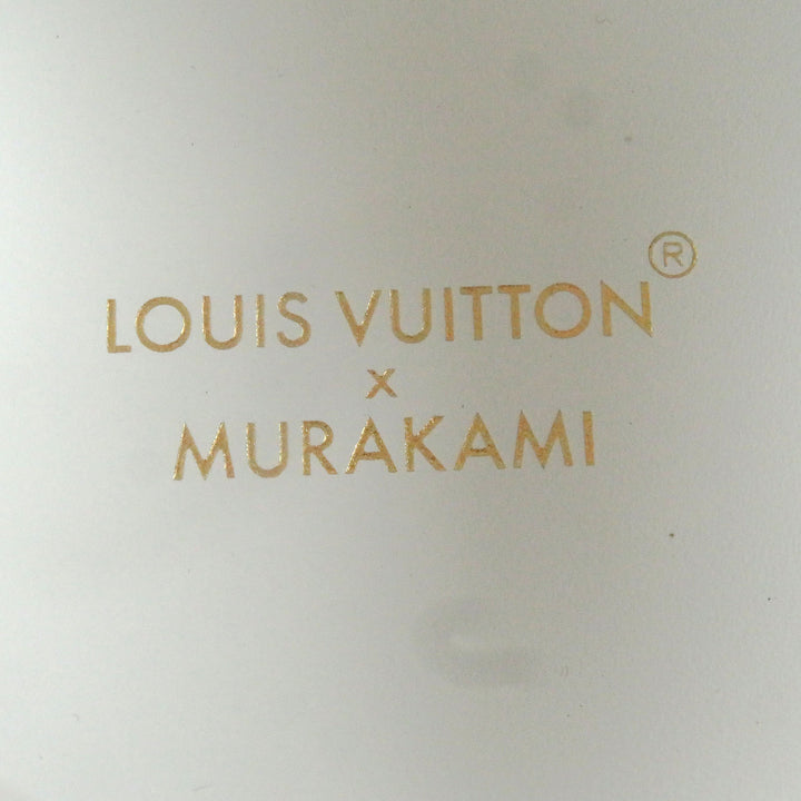 未使用品□LOUIS VUITTON ルイヴィトン 村上隆 2024年製 1AGZGR タイムアウトライン レザー パンダ モノグラム スニーカー 白 42 伊製