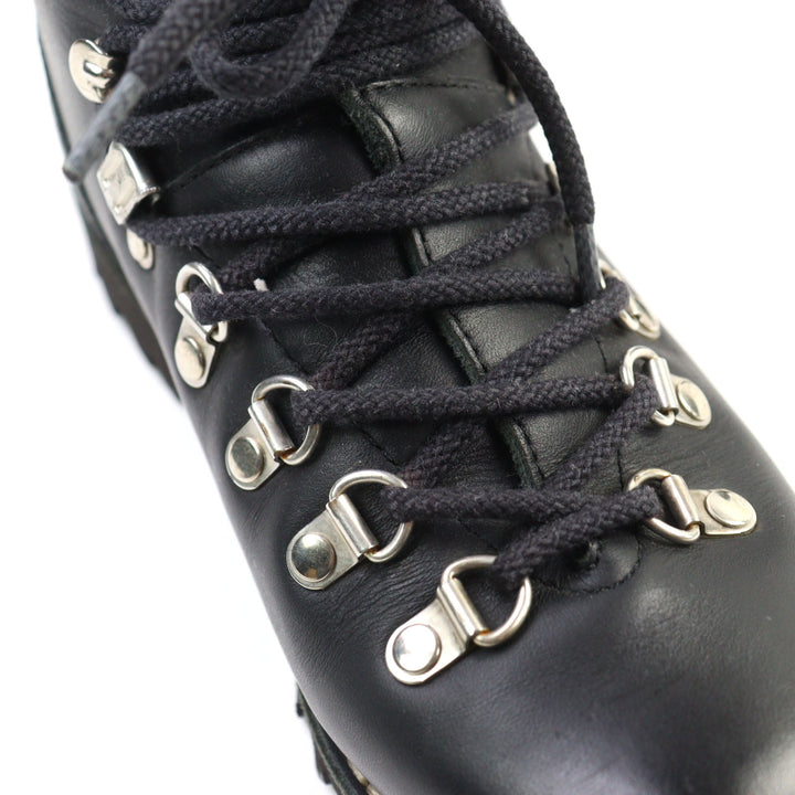 美品○Paraboot パラブーツ AVORIAZ レザー ノルヴェイジャン製法 クロスオーバータン マウンテン ブーツ 3.5 フランス製 レディース