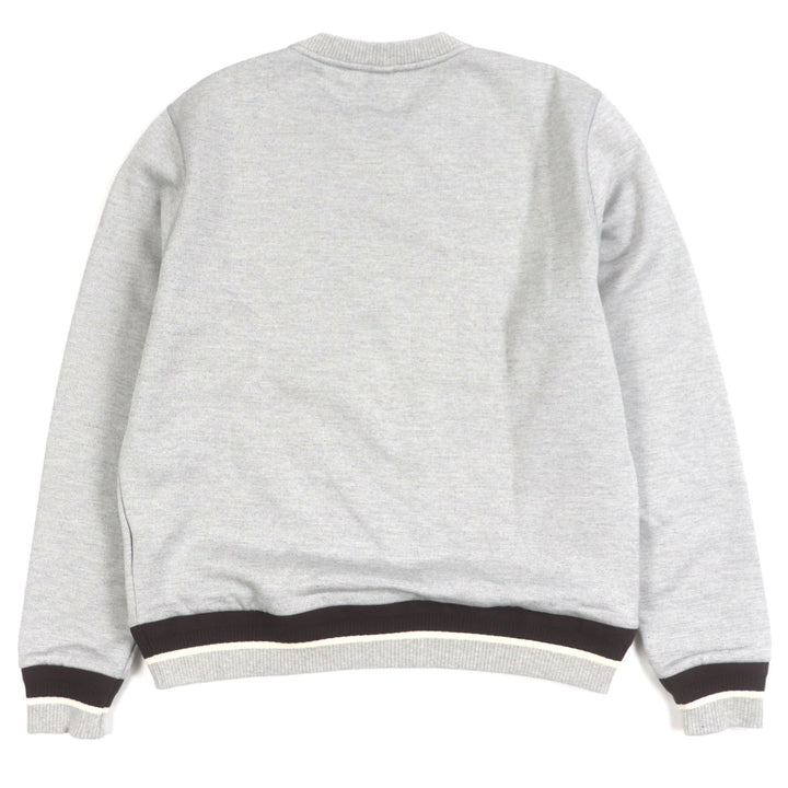 極美品▼BERLUTI ベルルッティ R25JRL82JBAW シルク混 カレッジロゴ クルーネック プルオーバー スウェットシャツ M 正規品 メンズ