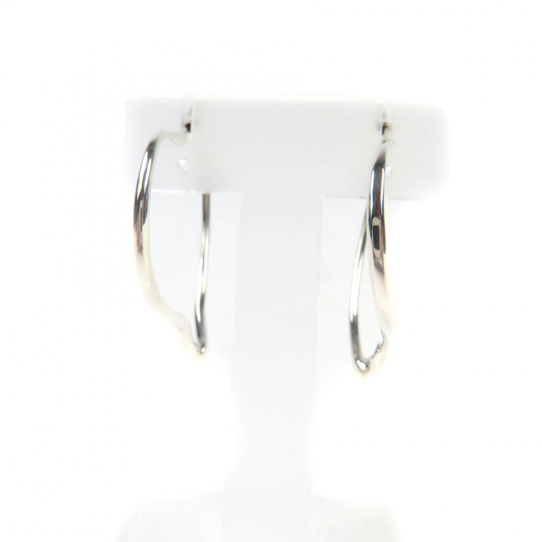 美品★TIFFANY&amp;Co. ティファニー エルサペレッティ オープン ハート フープ ピアス アクセサリー 925 シルバー 重量9.2g レディース