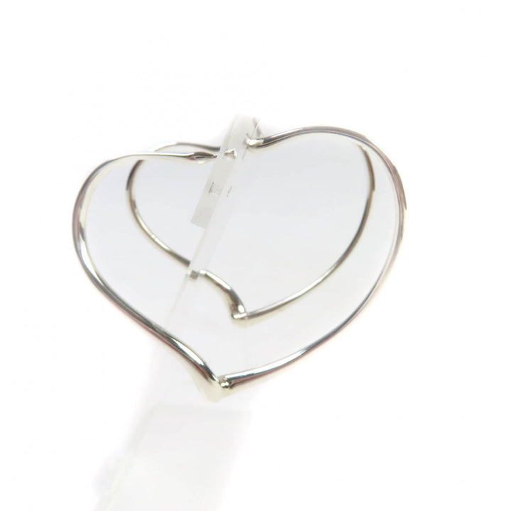 美品★TIFFANY&amp;Co. ティファニー エルサペレッティ オープン ハート フープ ピアス アクセサリー 925 シルバー 重量9.2g レディース