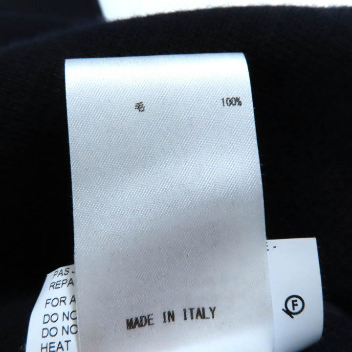 美品★JIL SANDER ジルサンダー JSPL757039 ウール100％ ダブルブレスト ニット ジャケット ネイビー 34 イタリア製 正規品 レディース