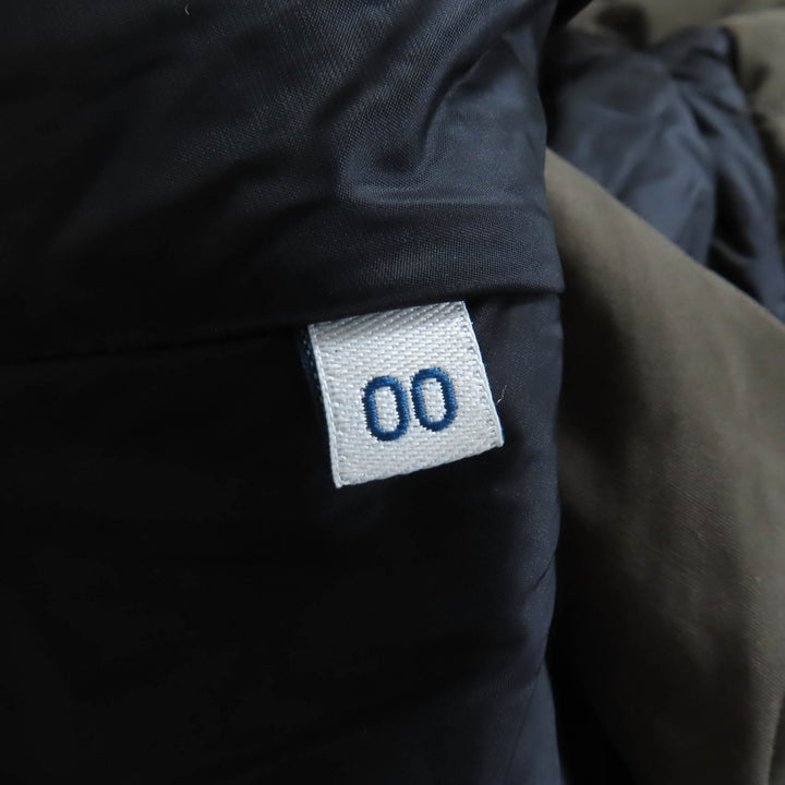 美品★MONCLER モンクレール 20-21AW IRUS フード・デカロゴワッペン付 裾フリル 比翼仕立て ダウンジャケット カーキ 00 正規品