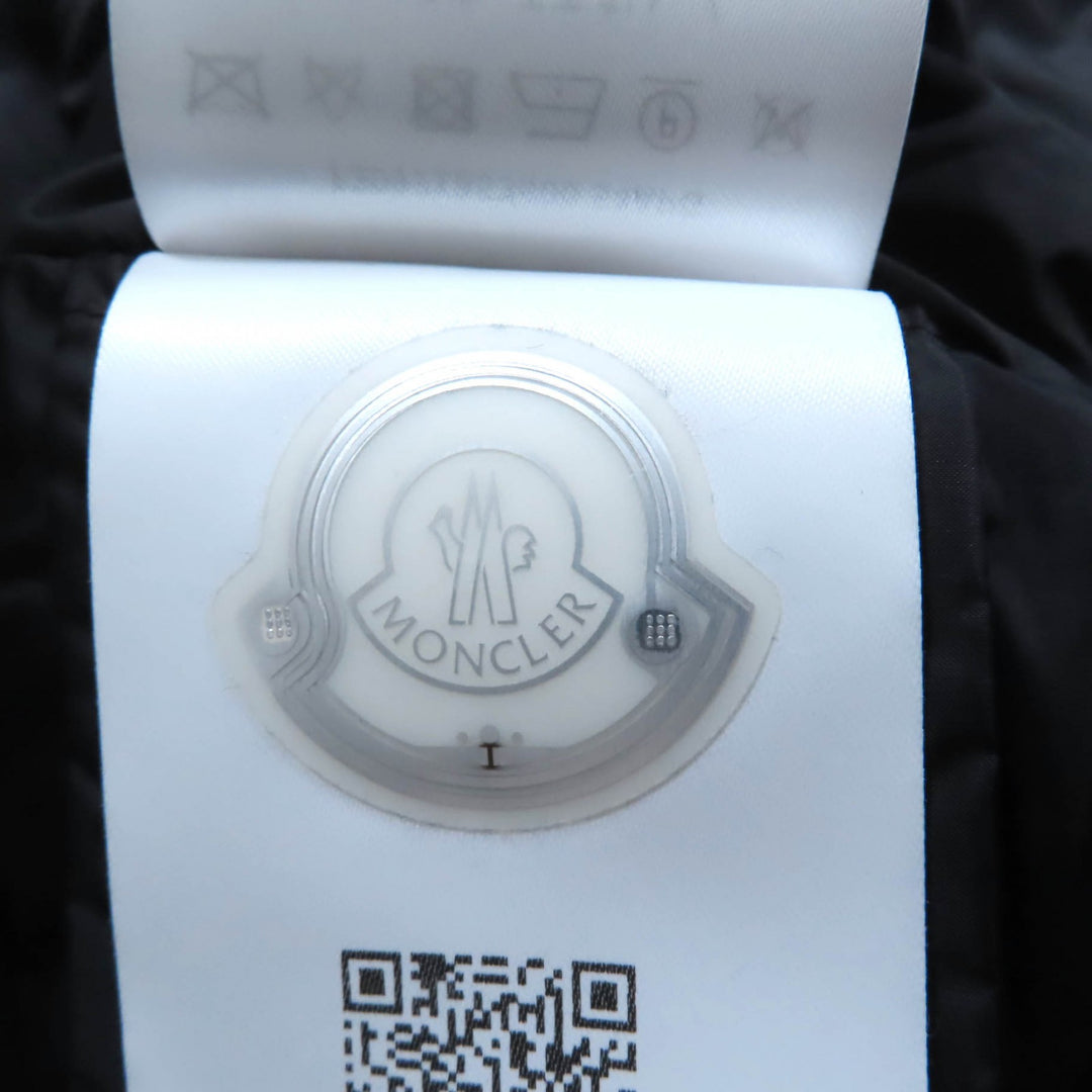 美品★MONCLER モンクレール 20-21AW IRUS フード・デカロゴワッペン付 裾フリル 比翼仕立て ダウンジャケット カーキ 00 正規品