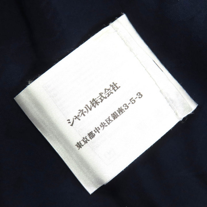 極美品△CHANEL シャネル P51806 ココボタン ショート丈 半袖 ウールツイード ジャケット ネイビー アイボリー レッド 40 仏製 正規品