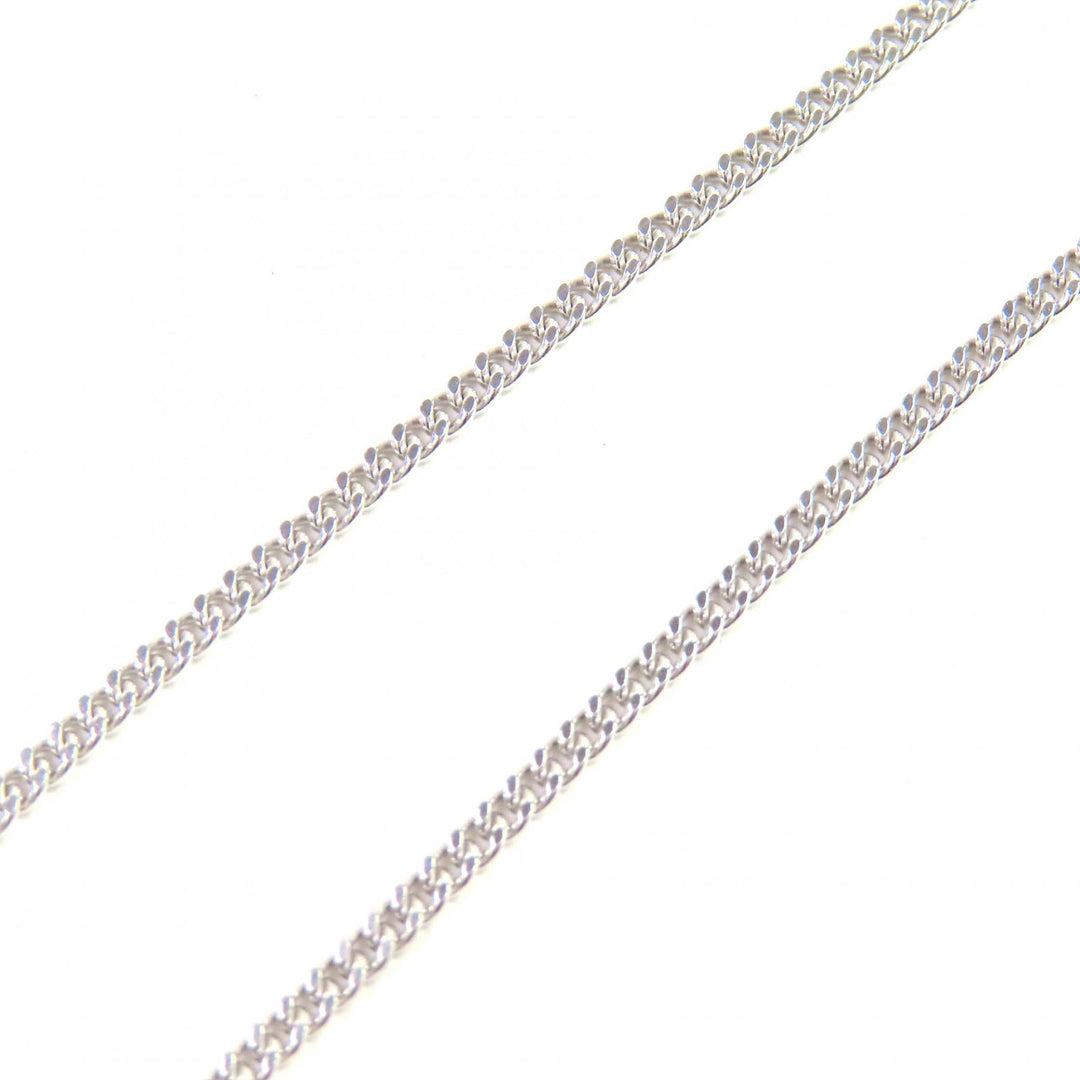 美品△CELINE セリーヌ SV925 マカダム ロゴプレート ネックレス ペンダント アクセサリー シルバー 重量6.6g レディース