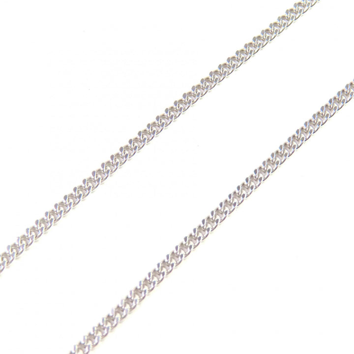 美品△CELINE セリーヌ SV925 マカダム ロゴプレート ネックレス ペンダント アクセサリー シルバー 重量6.6g レディース