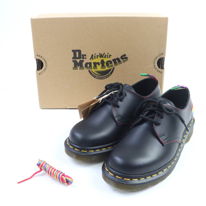 未使用品★Dr.Martens ドクターマーチン 1461 for PRIDE レインボー刺繍入り 3ホール レースアップ レザーシューズ 4UK 箱付 レディース