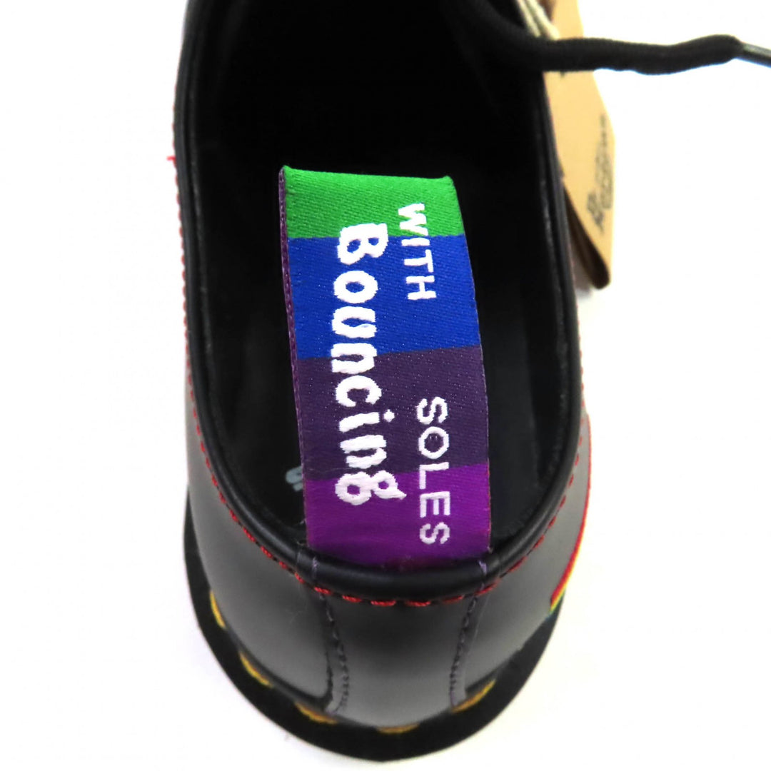 未使用品★Dr.Martens ドクターマーチン 1461 for PRIDE レインボー刺繍入り 3ホール レースアップ レザーシューズ 4UK 箱付 レディース