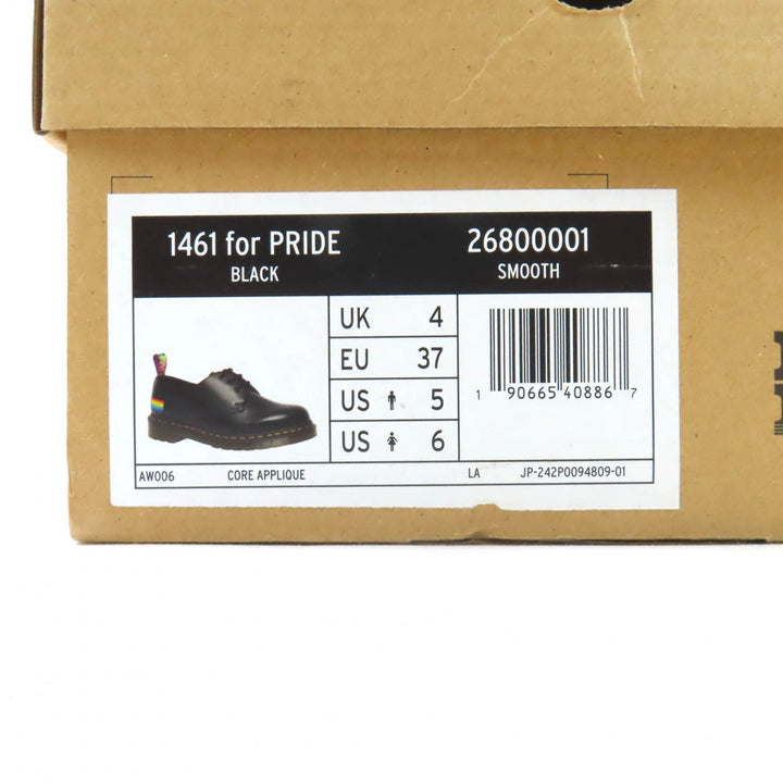 未使用品★Dr.Martens ドクターマーチン 1461 for PRIDE レインボー刺繍入り 3ホール レースアップ レザーシューズ 4UK 箱付 レディース