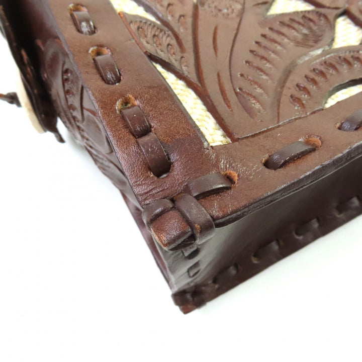 未使用品★GRACE CONTINENTAL グレースコンチネンタル 48182401 　Cutwork Maestra S カービングトライブス ハンドバッグ 保存袋付